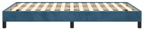 Estrutura de cama com colchão azul escuro 120x190 cm Veludo