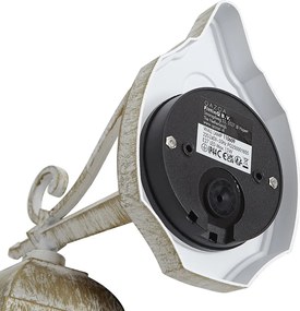 Lanterna de parede exterior vintage bege com dourado antigo IP44 - Antigua Down