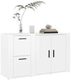 Aparador 100x33x59,5 cm derivados de madeira branco brilhante