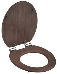 SCHÜTTE Assento de sanita com fecho suave DARK WOOD MDF