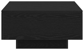 Mesa de Centro vidaXL em Madeira de Carvalho Preto 90x60x31 cm