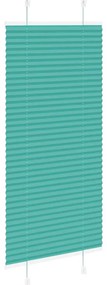 Gasolina verde Plissada Cega 60x100 cm Largura Tecido 59,4 cm