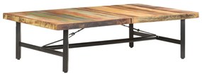 Mesa de centro 142x90x42 cm madeira recuperada maciça