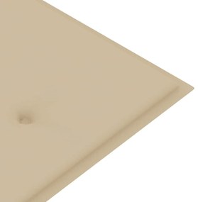 Banco de jardim empilhável c/ almofadão 159 cm teca maciça