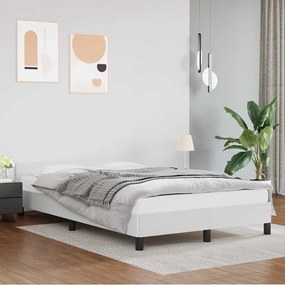Estrutura de cama c/ cabeceira sem colchão 120x200 cm branco