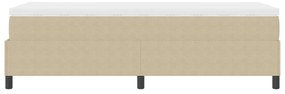Cama com Box Spring com Colchão Verde Claro Cinza 90x200 cm Tecido de