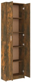 Roupeiro de corredor 55x25x189 cm derivados madeira cor fumado