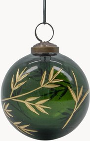Bolas de Natal artesanais Leaf, conjunto de 4