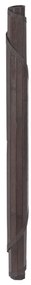 Tapete redondo 80 cm bambu castanho-escuro