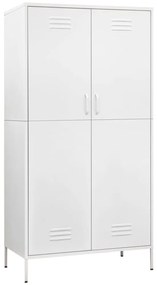 Roupeiro 90x50x180 cm aço branco