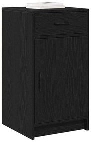 Buffet vidaXL Preto Carvalho 40x41x75 cm Madeira de engenharia