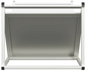 Suporte para lenha 70x43x34,5 cm aço laminado a frio branco