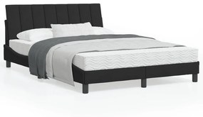vidaXL Estrutura de cama sem colchão 140x190 cm veludo preto