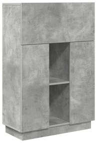 Mesa Cinza Concreto Cinza concreto Madeira engenheirada Padrão