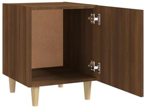 Mesas de cabeceira 2 pcs derivados de madeira carvalho castanho