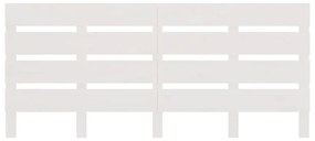 Cabeceira de cama 140x3x80 cm pinho maciço branco