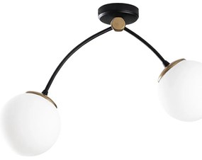 Chandelier Kromozom – Branco e Preto – 51 x 15 cm