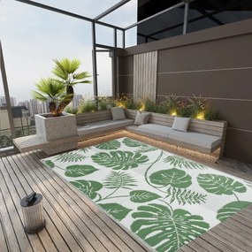 vidaXL Tapete de exterior 190x290 cm ARAKIL PP verde
