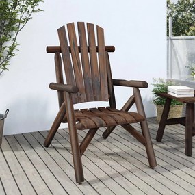 vidaXL Cadeira de jardim 68x86x103 cm madeira de abeto maciça