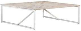 Mesa de centro 110x110x36 cm madeira de mangueira maciça