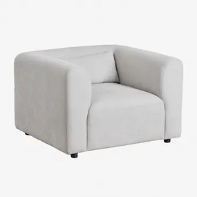 Pack De 2 Poltronas Estofadas Fogler Tecido Cinza Claro - Sklum