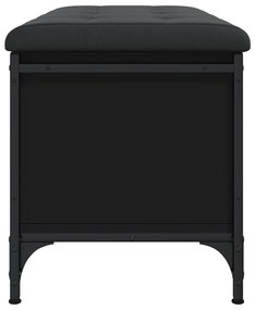 Banco de arrumação 82x42x45 cm derivados de madeira preto