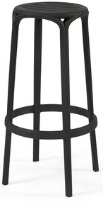 Banco Alto WOODY 77H - Pack 30 unidades, Preto