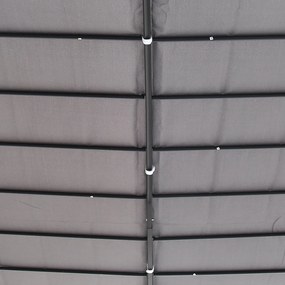 Pergula de jardim 3x3m Gazebo com Toldo e 4 Furos de Drenagem para Pát