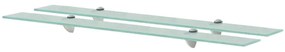 Prateleiras flutuantes 2 pcs vidro 90x20 cm 8 mm
