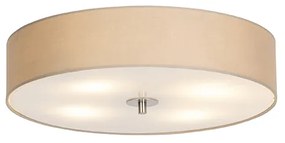 Candeeiro de teto rústico bege 50 cm - Drum Moderno,Country / Rústico