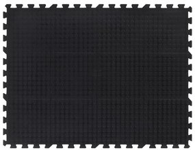 Ladrilho de borracha 12 mm 90x120 cm preto