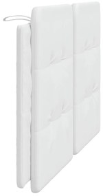 Almofadão de cabeceira 160 cm couro artificial branco