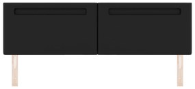 Cabeceira vidaXL Design Simples Preto 180 cm Couro Sintético