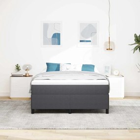Estrutura de Cama vidaXL Cinza Escuro 160x200 cm em Tecido de Corduró