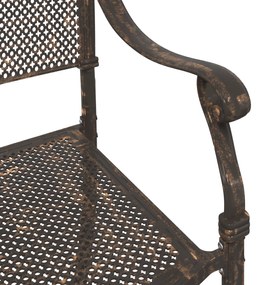 cadeiras de jardim vidaXL 2 pcs em alumínio fundido bronze