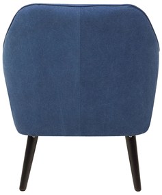 Poltrona em tecido azul marinho LOKEN Beliani