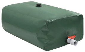 Depósito de água dobrável com torneira 670 L PVC