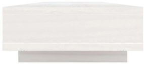 Suporte para monitor 100x27x14 cm madeira pinho maciça branco