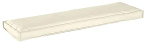 vidaXL Almofada de Palete para Banco Creme 140 x 40 x 8 cm em Tecido Oxford
