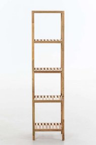 Estante de casa de banho Wiki com 5 prateleiras 36 x 36 x 145 cm Cor Nogueira