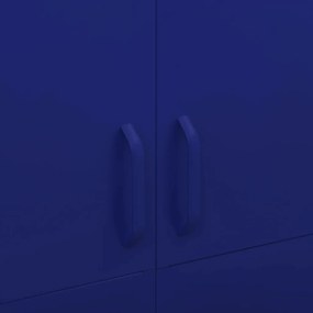Roupeiro 90x50x180 cm aço azul-marinho