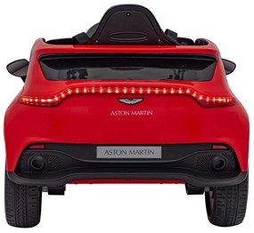 Carro elétrico para Crianças 12V 4x4 Aston Martin DBX Rodas de EVA, Assento de couro Vermelho