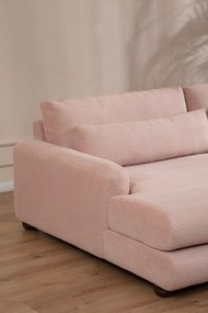 Sofá de Canto River – Rosa – 150x330 cm