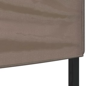 Tenda para festas dobrável 2x2 m cinzento-acastanhado