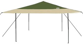 Tenda de Toldo Verde 400 x 400 x 227 / 236 / 245 cm Tecido Oxford