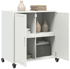 Aparador 68x39x72 cm aço branco