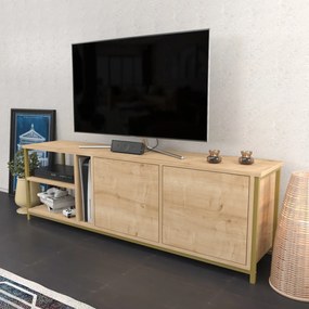 Móvel TV Primrose – Carvalho Dourado – 160 cm x 35,3 cm x 50,8 cm