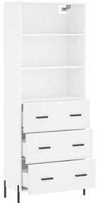Armário alto 69,5x34x180 cm derivados de madeira branco