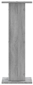 Suportes de colunas 2 pcs derivados de madeira cinzento sonoma