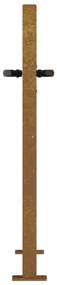 Portão de jardim 105x80 cm aço corten